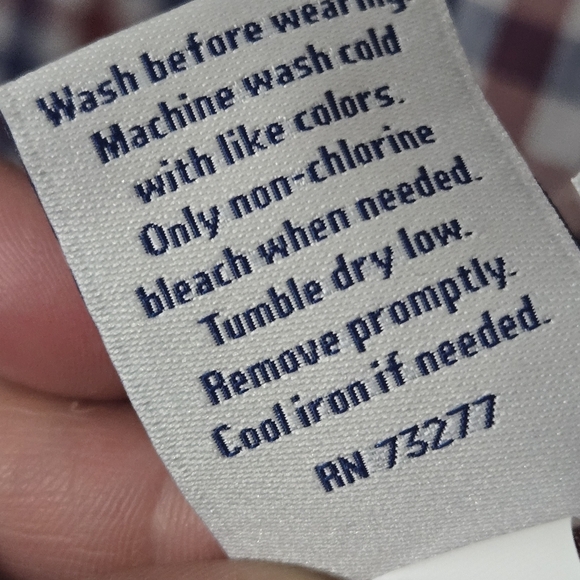 Croft & Barrow Easy Care Button-down Shirt Men's Sz L Blue Red Check Collared - Picture 10 of 10